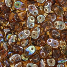 SuperDuo perlen 2.5x5mm Smoky Topaz - Celsian